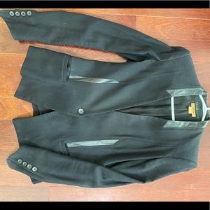 Helmut Lang blazer with lamb skin leather